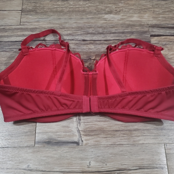 Adore Me Lace Red Bra 38dd - Picture 3 of 7